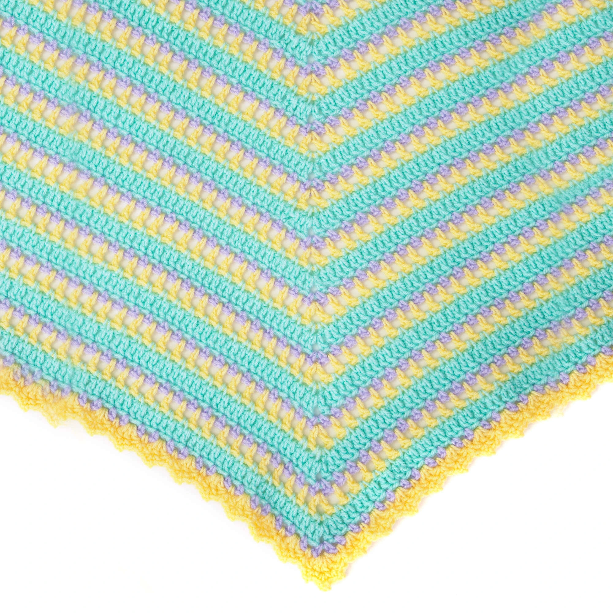 # One Hexagon Crochet Baby Blanket