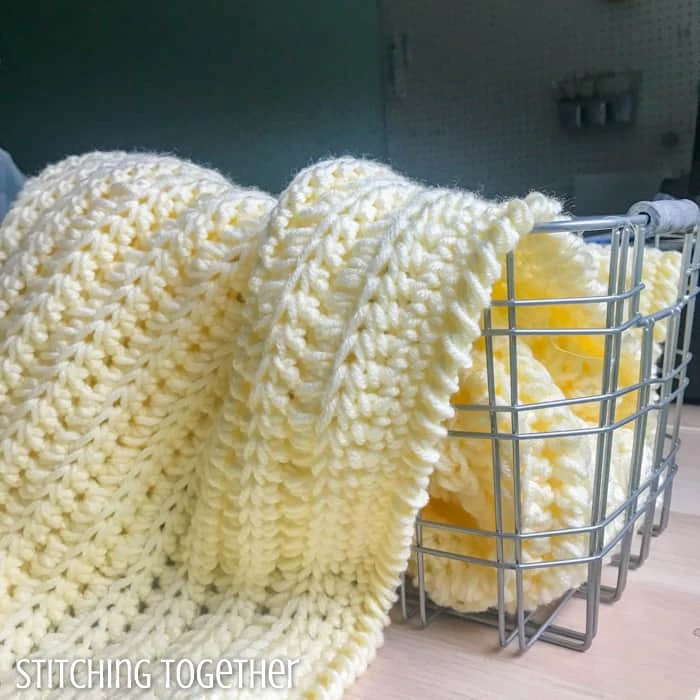 ## Squishy and Chunky Crochet Baby Blanket