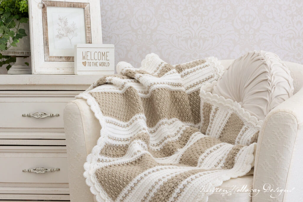 ## Parfait Vintage-Style Textured Baby Blanket