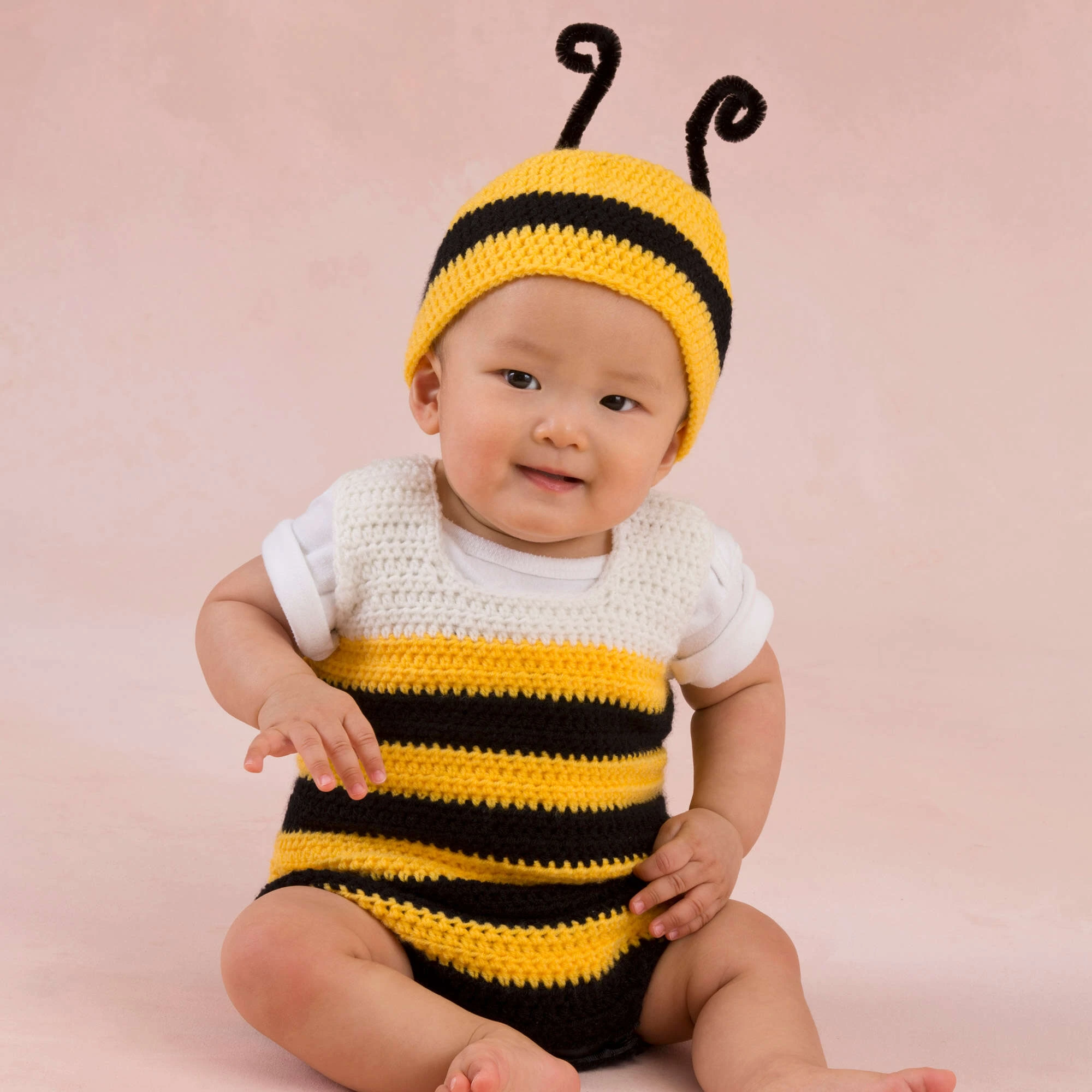 ## Little Baby Bee Playsuit & Hat