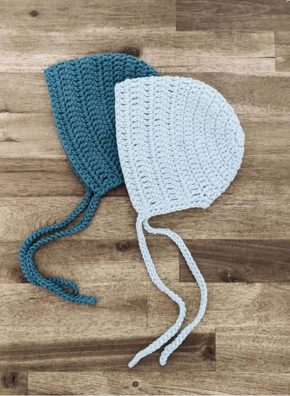 ## Back To Basics Crochet Baby Bonnet