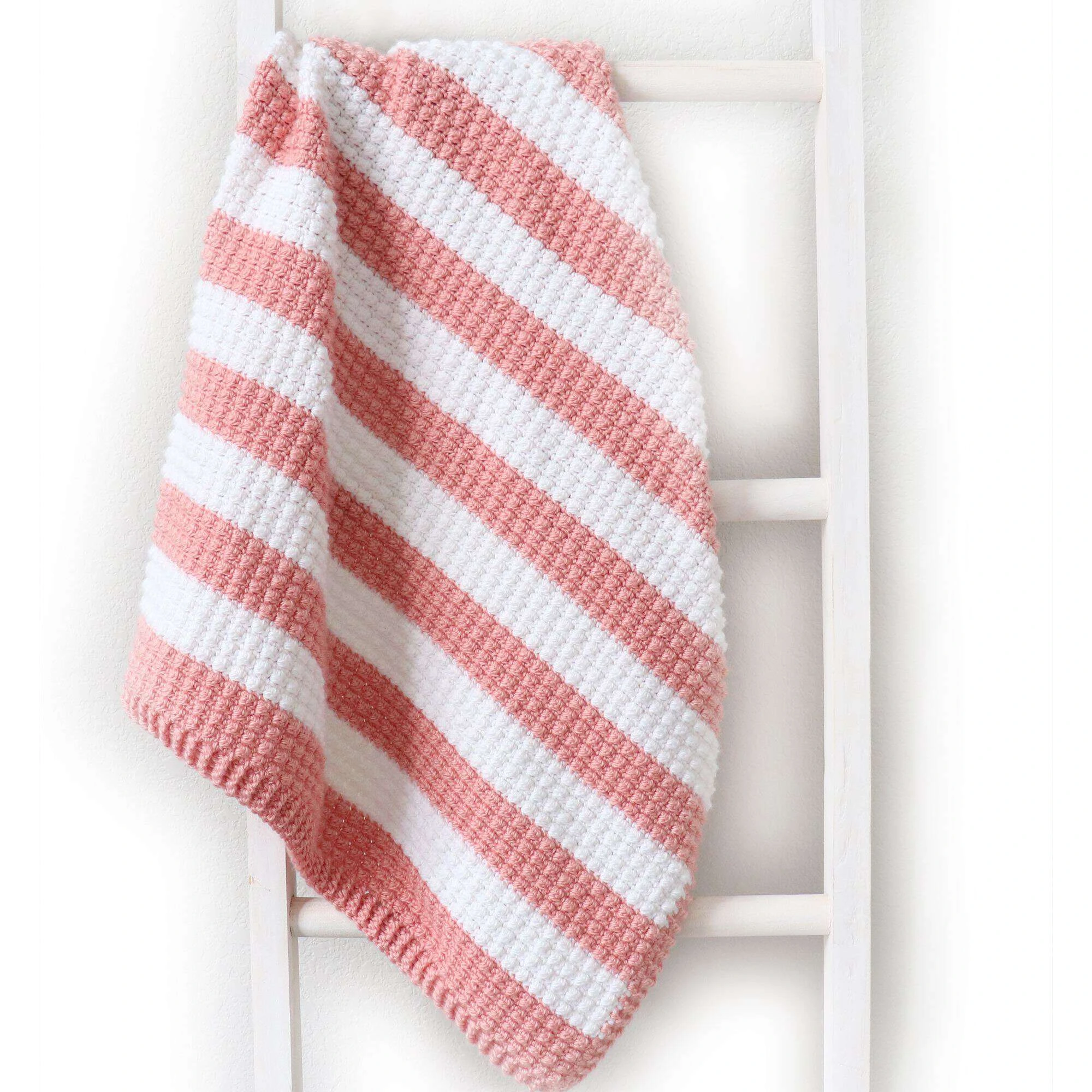 ## Bernat Fruity Stripes Crochet Baby Blanket