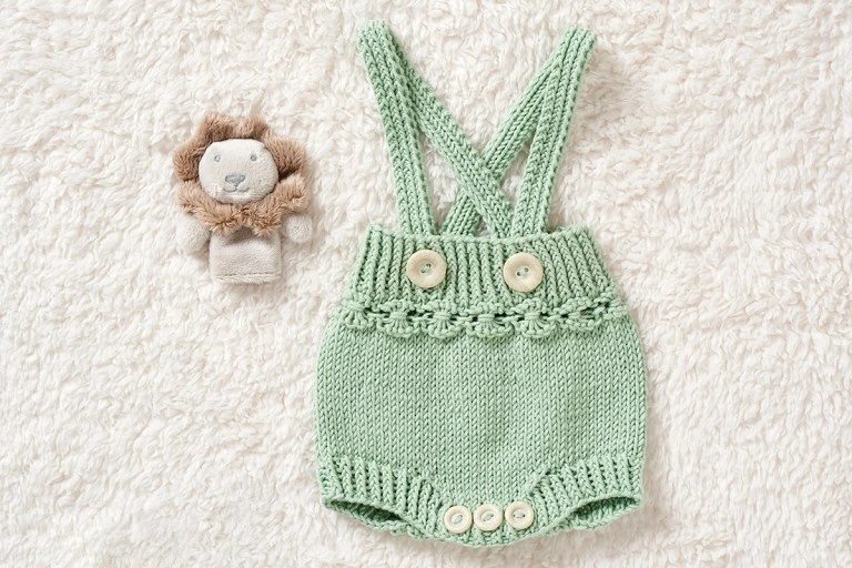 ## Nordic Knitted Baby Romper