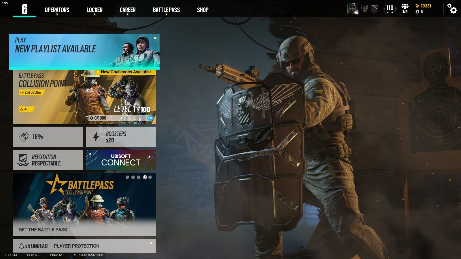 【Uplay/Ubisoft】✅Black Ice Skin: 05 ✅Account Level: 110 ✅Elite Skins: 00 ✅Total Skins: 296 ✅Attacker: 30 ✅Defender: 29 ✅Insert Delivery ✅#R059