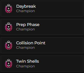 (PC/XBOX/PSN) 5x CHAMPIONS(CURRENTLY) + 2x DIAMOND + 34x SEASONALS SKINS(ONAMI LOYALTY) + 18x BLACK ICES + 13x DUST LINE + 22x OLD PRO LEAGUE AND MORE