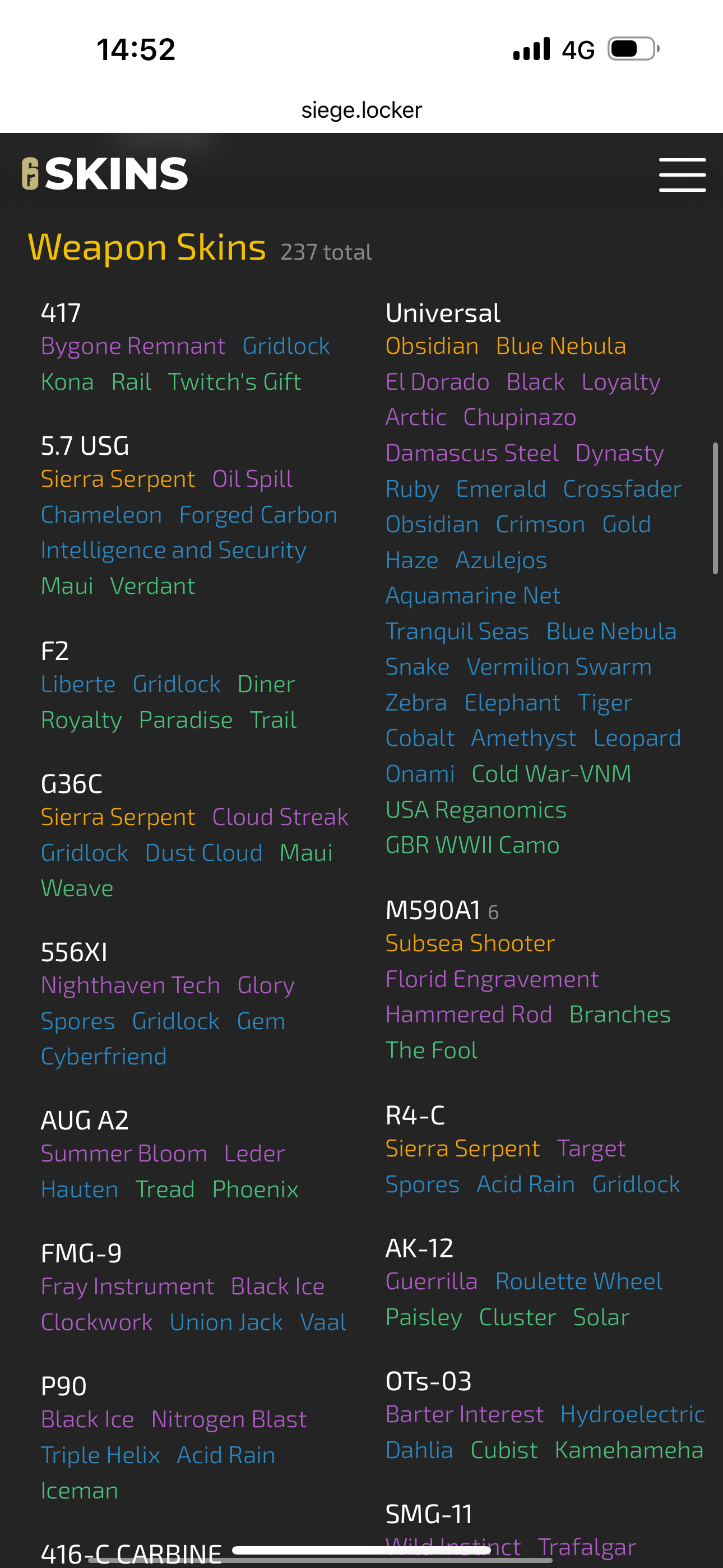 Rare Skins✅185 level✅Onami +Azulejos+ Chupinazo+ Crossfader + Obsidian and more✅first seasons charms Skull Rain Red Crow ✅12 Black ices✅Ember Rise✅Full Ops ✅