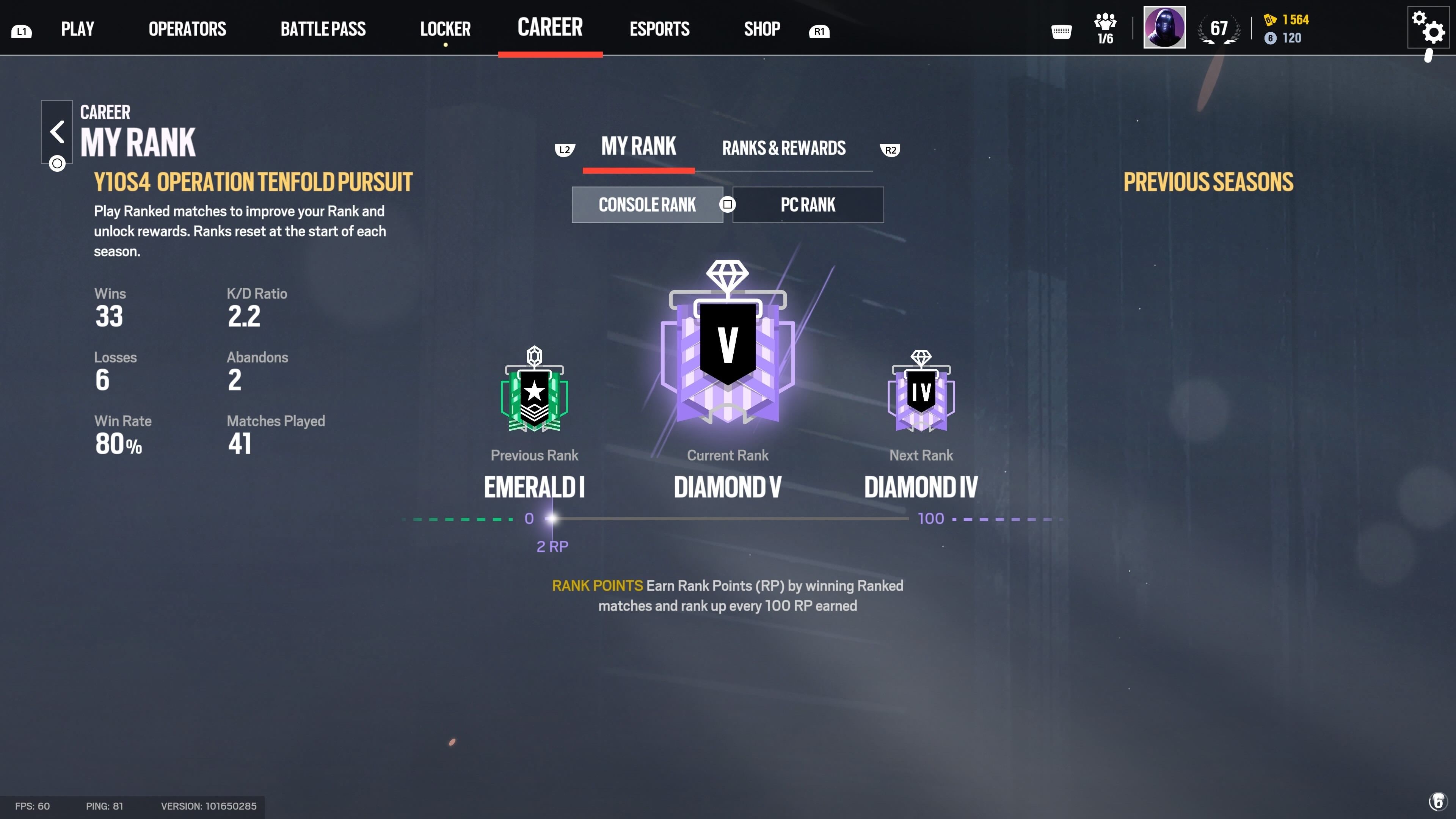 1X Diamond Tenfold Pursuit