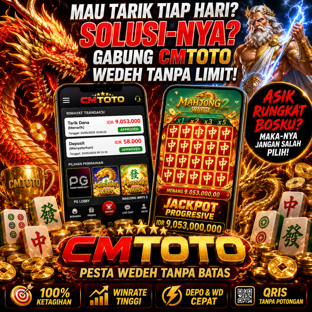 Promo Bonus CMTOTO Tanpa Batas
