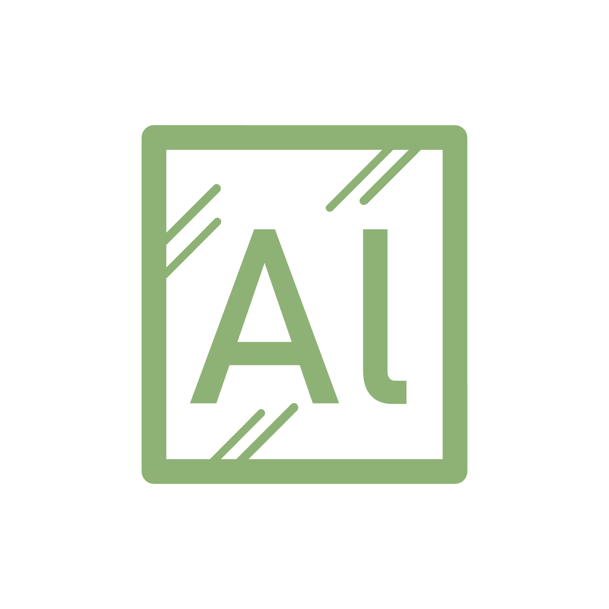 Green Box with AL in it - Brushed Aluminum icon