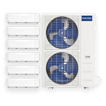 MRCOOL® DIY® MultiZone mini-split system with multiple indoor units