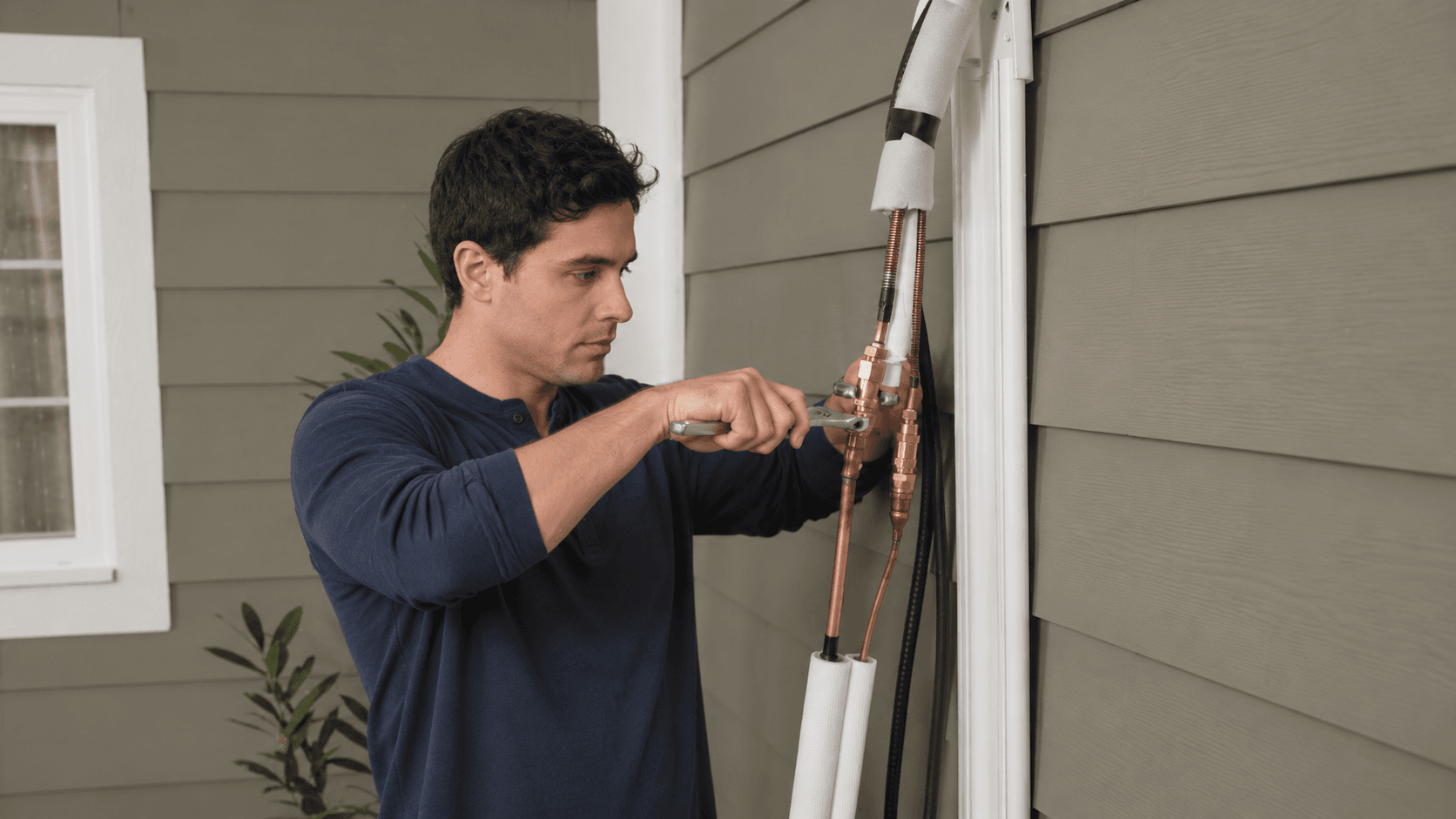homeowner tightening the final Quick Connect®