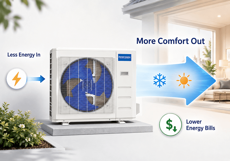 MRCOOL® provides efficiency and comfort