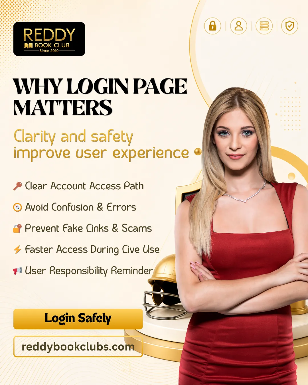 Why a clear login page matters for safe account access