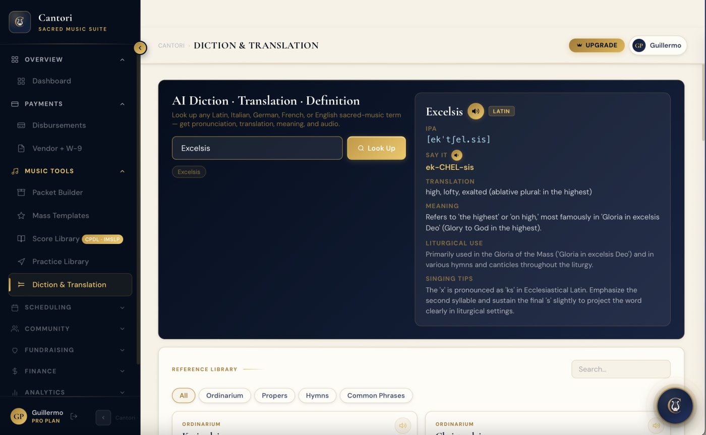 Diction & Translation