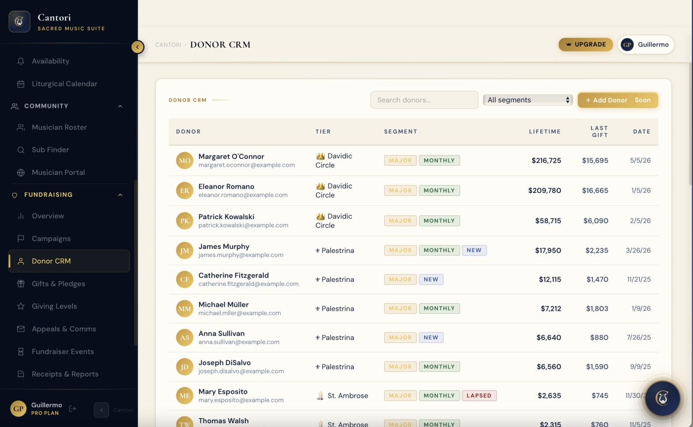 Donor CRM