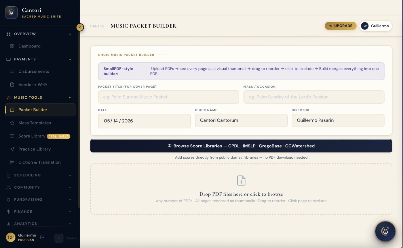 Music Packet Builder