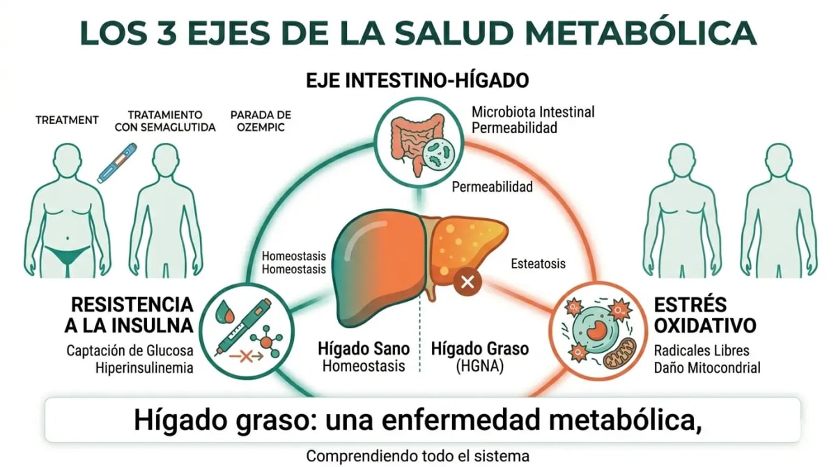 Hígado graso: la epidemia silenciosa que se trata con nutrición