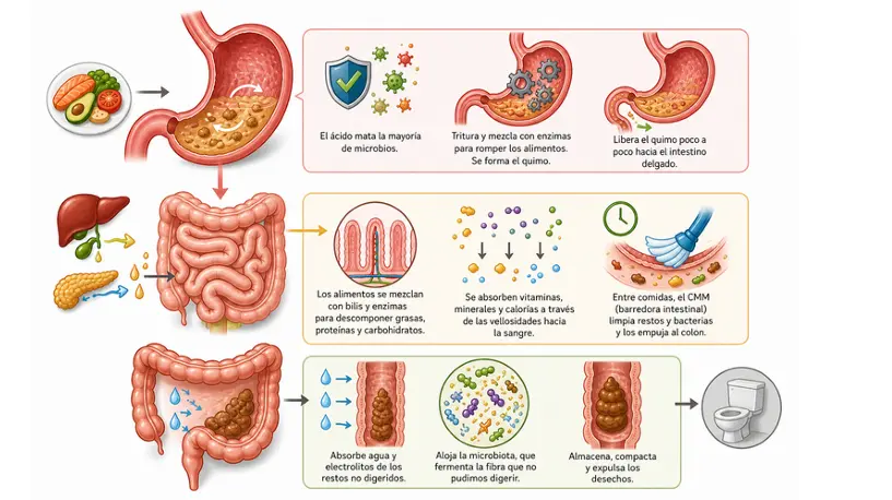 El complejo motor migratorio como sistema de limpieza del intestino delgado
