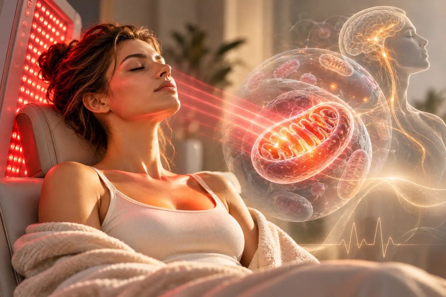 Luz infrarroja y estrés: fotobiomodulación, mitocondria y evidencia preliminar