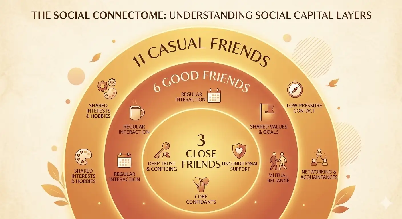 Illustration of friends gathering together