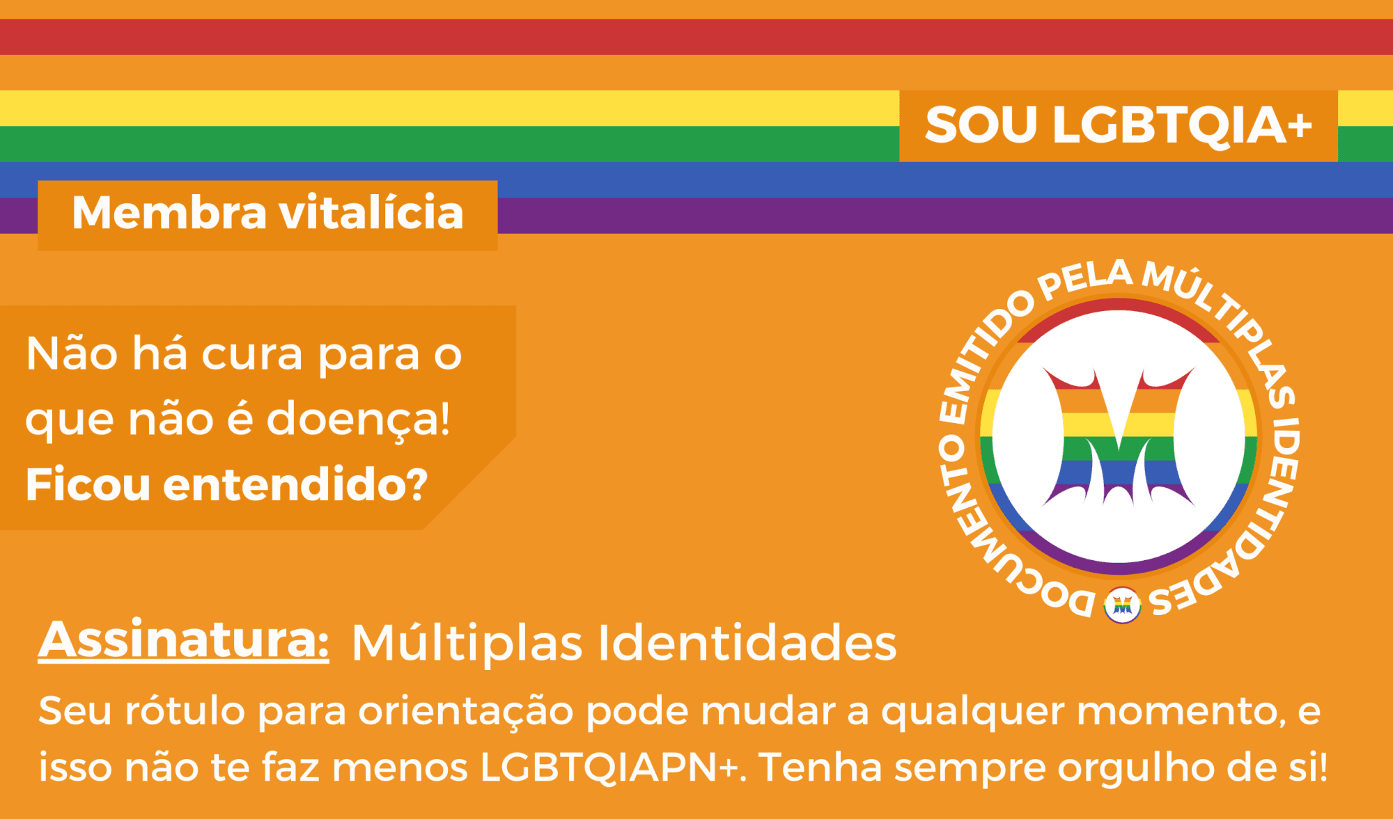 Carteirinhas do Orgulho LGBT+