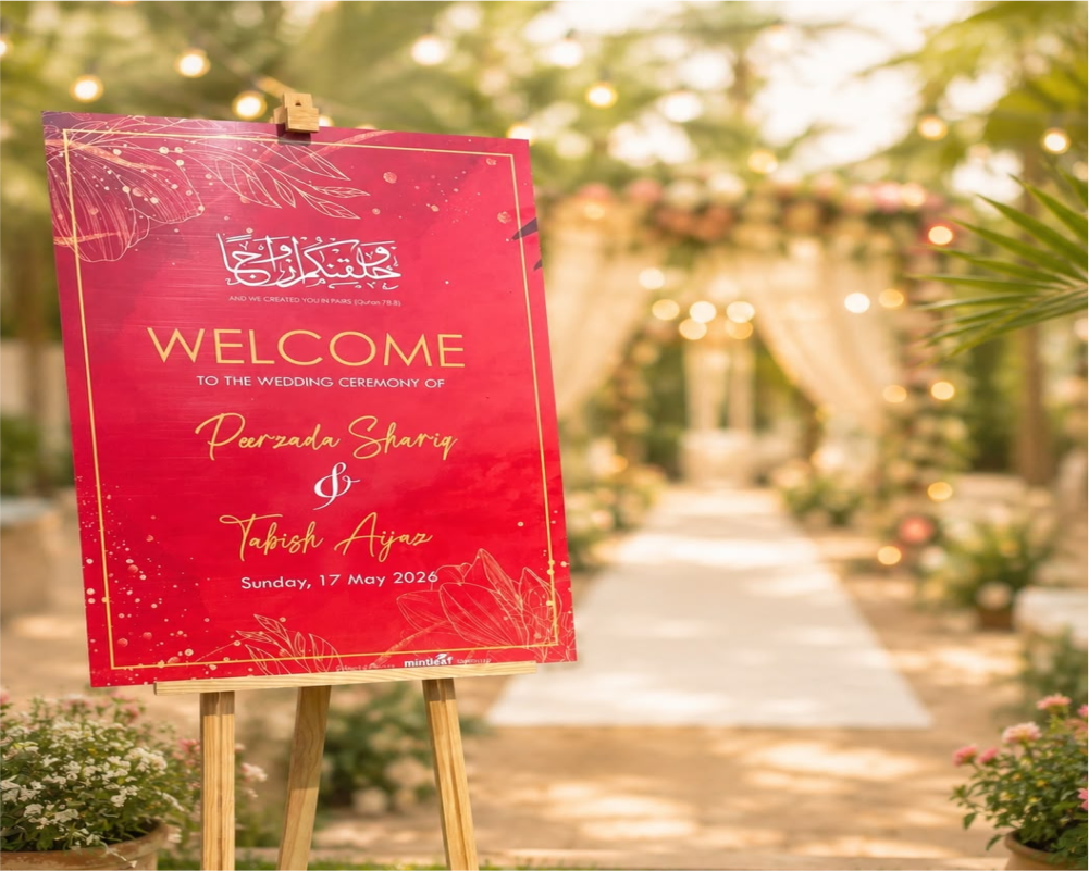 Wedding Welcome Board