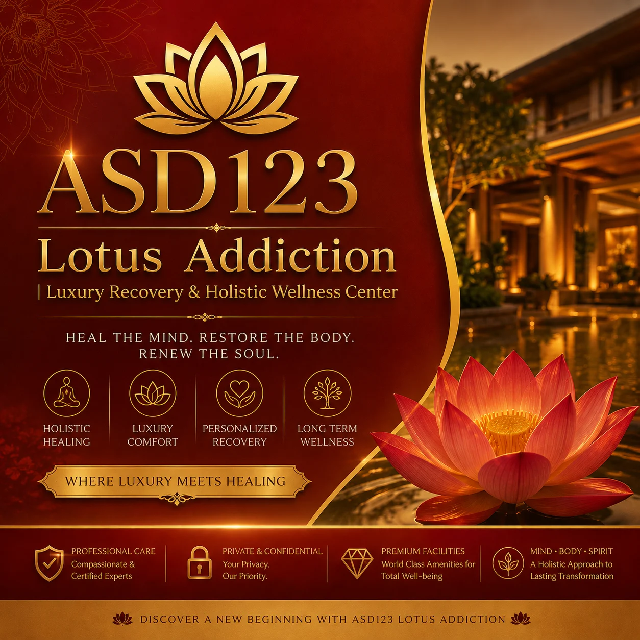 ASD123 ❀ Lotus Addiction | Luxury Recovery & Holistic Wellness Center