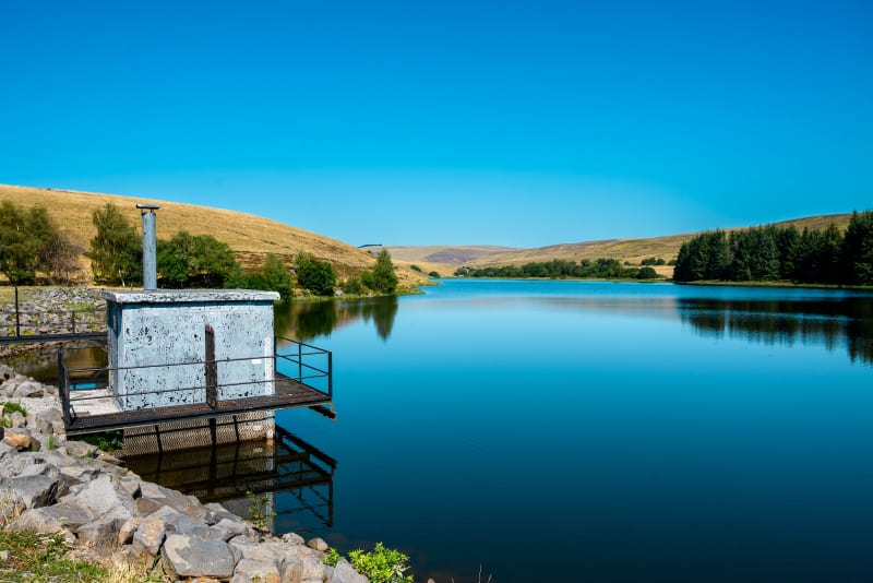 Le lac de la Terisse à Vèze