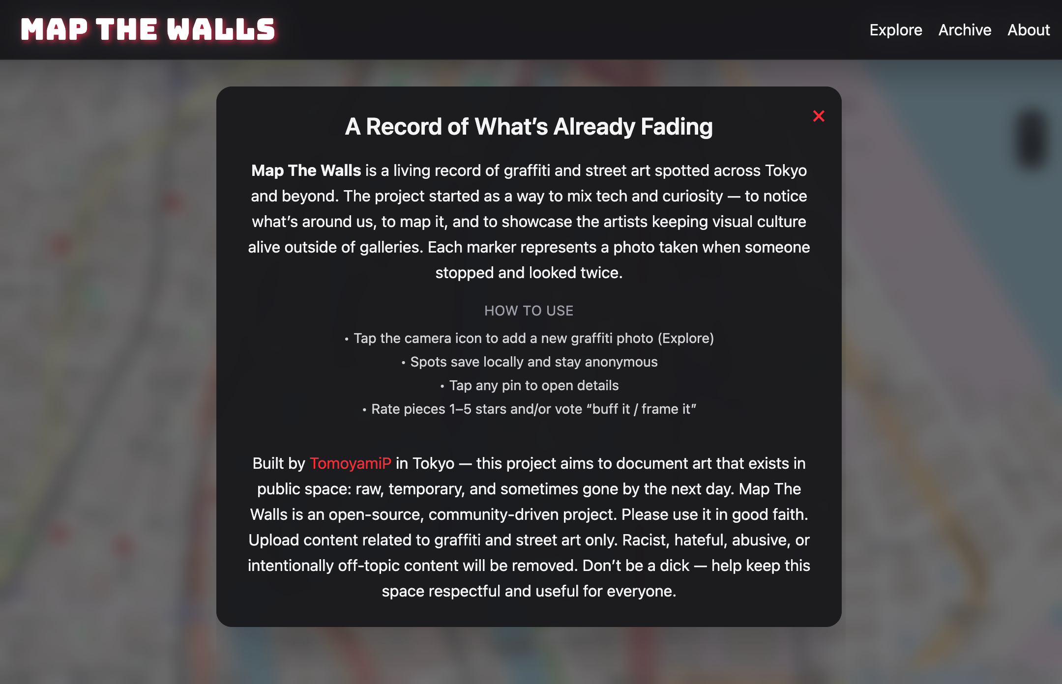 MapTheWalls screenshot