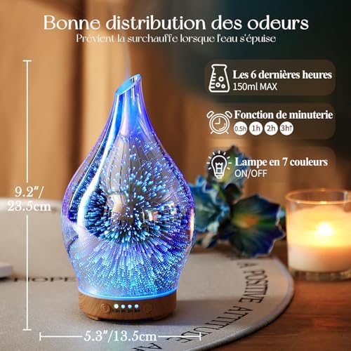 Vue 2 de Porseme Aroma Diffuser Luftbefeuchter