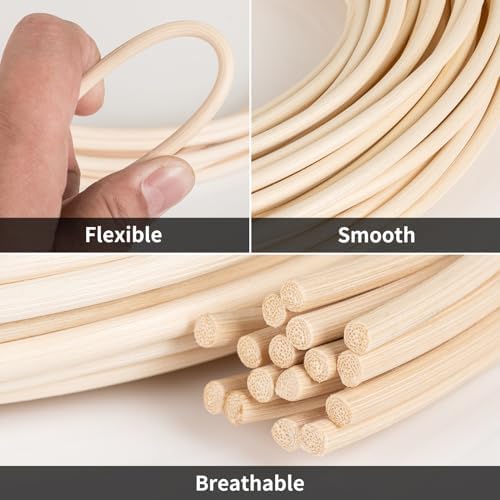 Vue 3 de Rouleau De Rotin Naturel