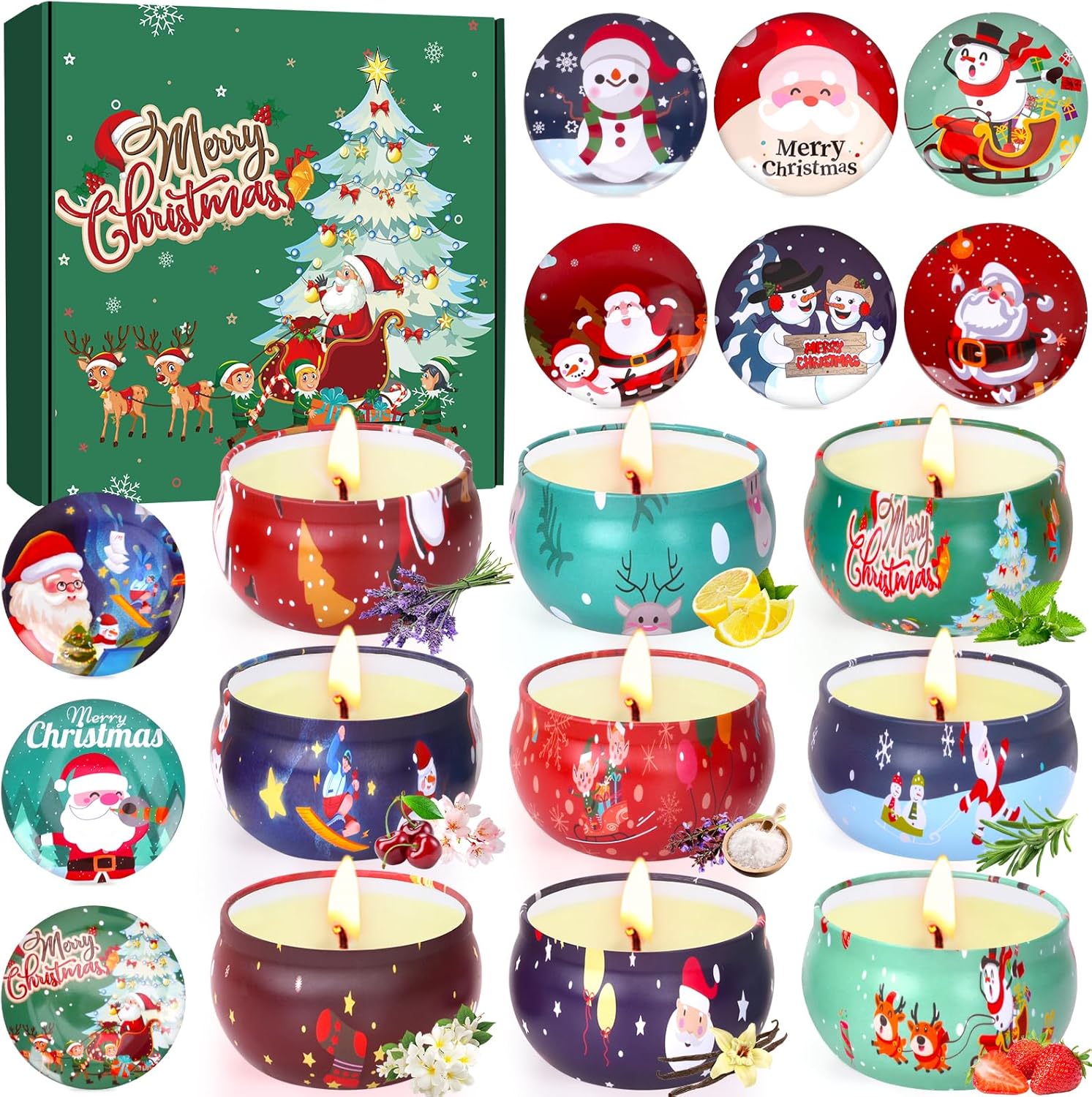 Bougies De Noel Parfumees