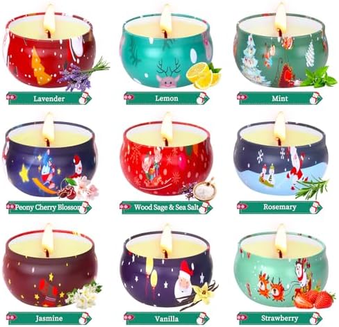 Vue 2 de Bougies De Noel Parfumees