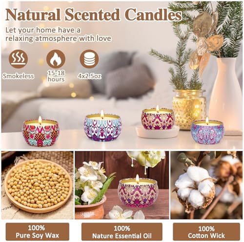 Vue 2 de Coffret Cadeau De Bougies