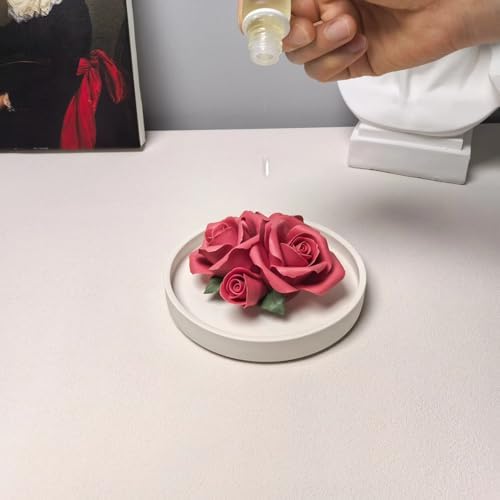 Vue 5 de Diffuseur Huiles Essentiellesrose Ceramique