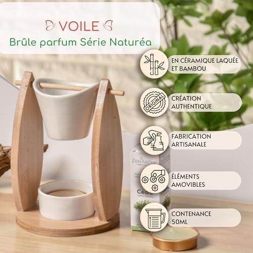 Vue 3 de Brule Parfum Voile Bruleur