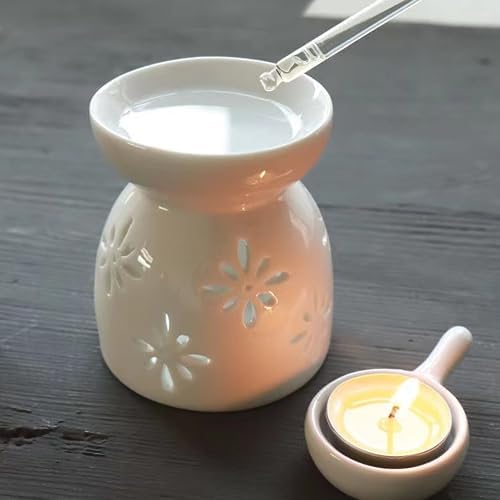 Vue 3 de Bougie De Porcelaine Bruleur