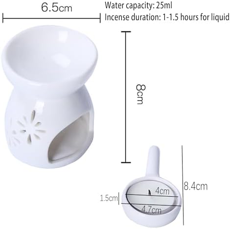 Vue 4 de Bougie De Porcelaine Bruleur