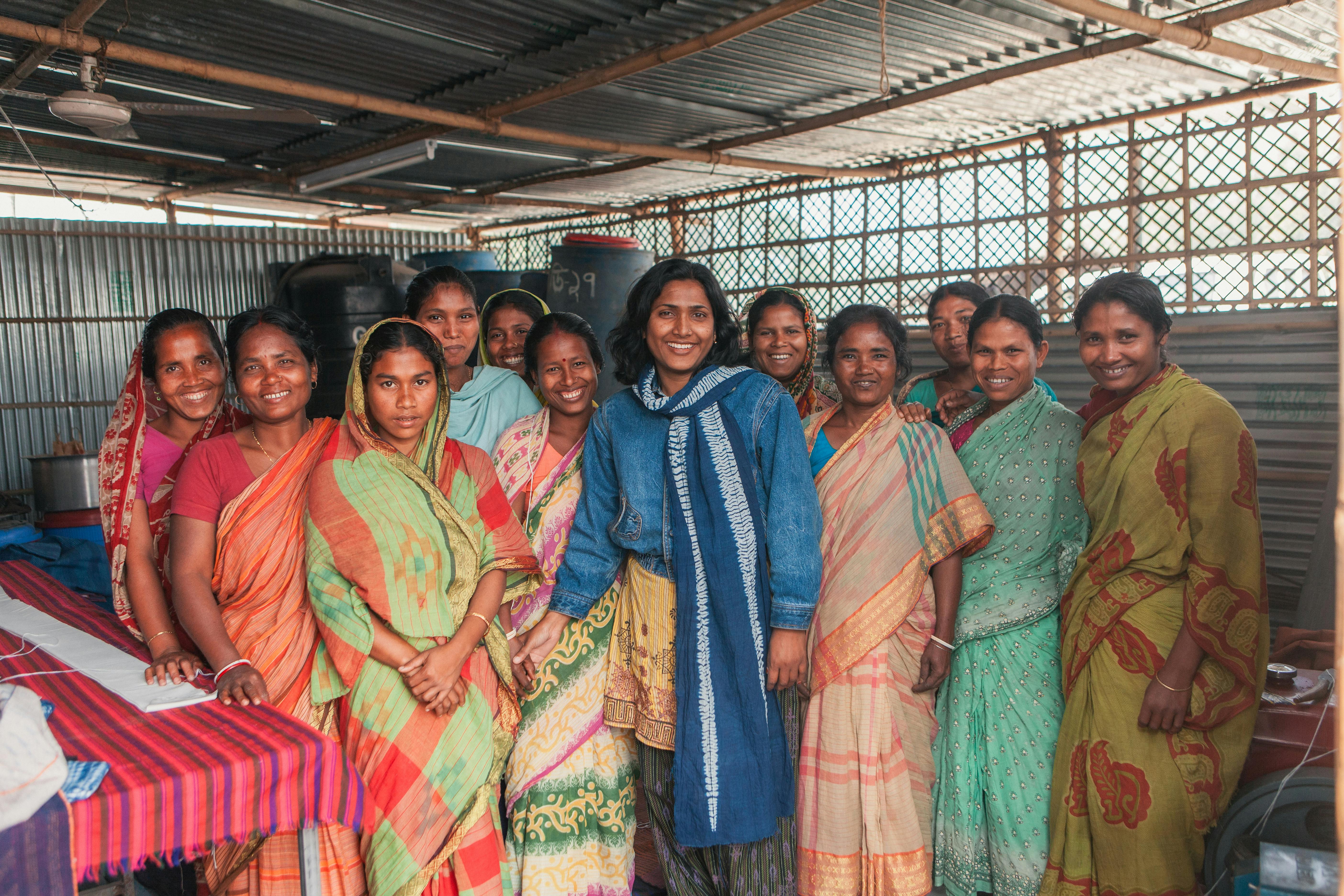 A woman supported by Udaan Foundation in rural India