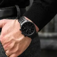 Luxury watches in wooden box