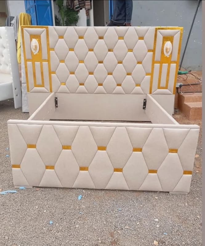 Diamond Stitch Upholstered chester Bed