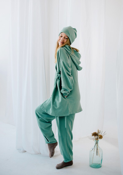 Костюм з подовженою кофтою з утепленого трикотажу ЮГЕН