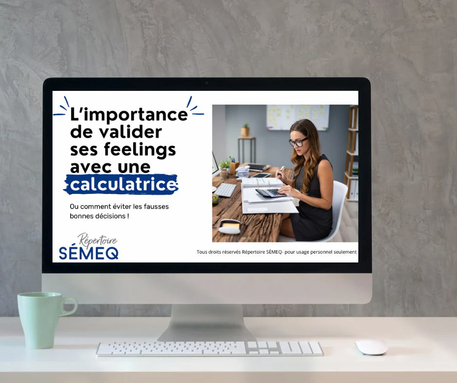 Photo L'importance de valider ses feeling avec une calculatrice