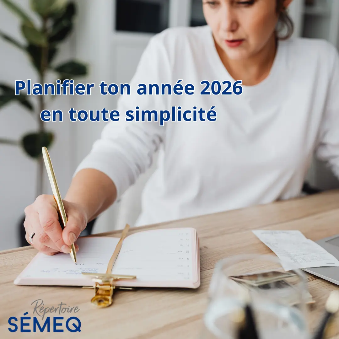 Photo Planifier ton année 2026 en toute simplicité
