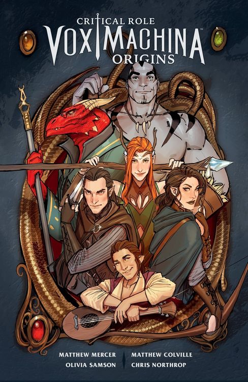 Official book cover for "Vox Machina Origins"