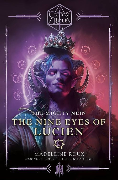Official book cover for "The Nine Eyes of Lucien"