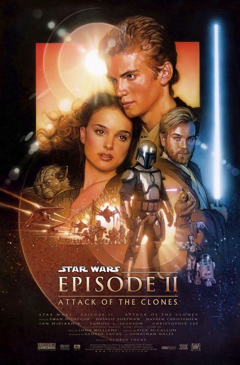 Official movie poster for "Attack of the Clones"