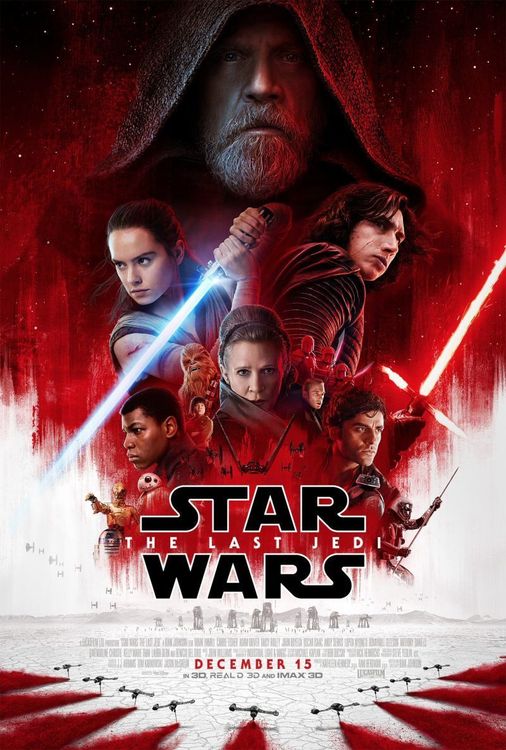 Official movie poster for "The Last Jedi"