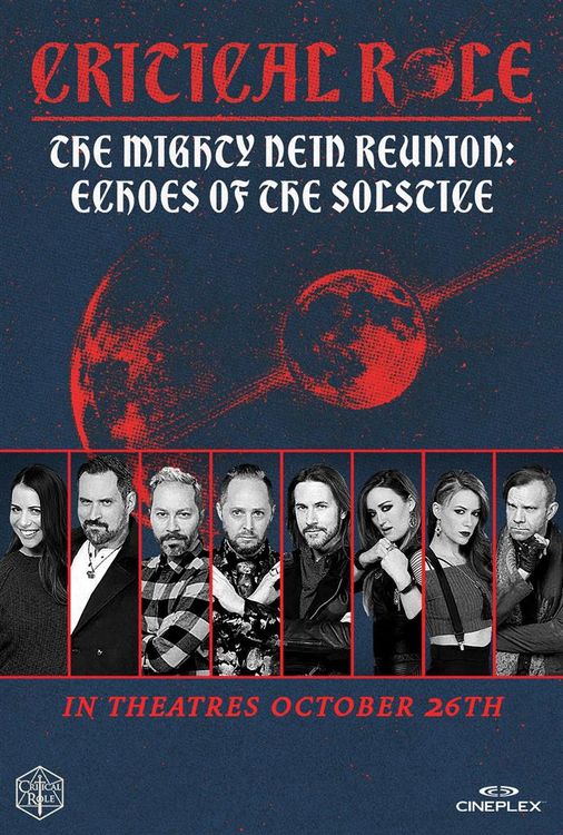 Poster for "The Mighty Nein Reunion: Echoes of the Solstice"