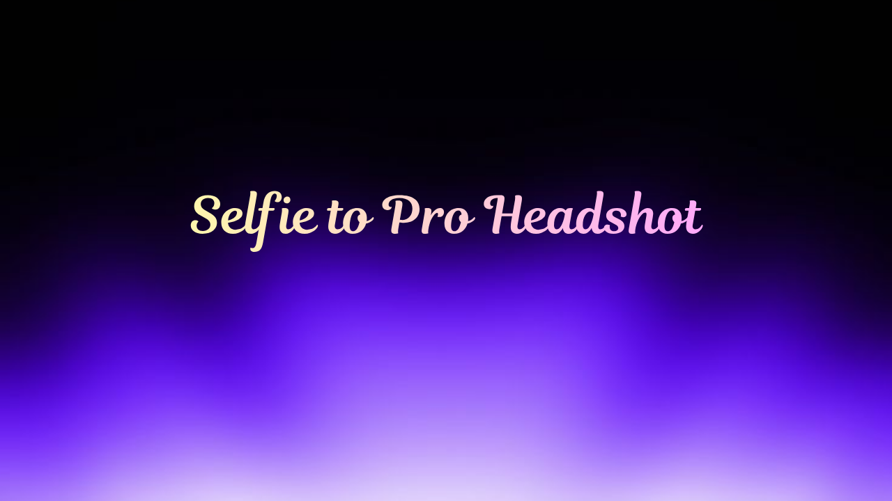 Step by step guide to transforming a smartphone selfie into a studio headshot